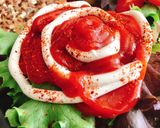 Hình bước làm 5 của món Burger Nguyên Cám Kẹp Gà Tây Gia Vị Ý