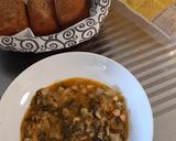 A picture of step 5 of Gluten-Free Cabbage and Bean Soup.