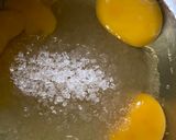 A picture of step 2 of Karydopita (Greek Walnut Cake).