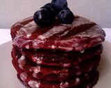 A picture of step 5 of Red Velvet Pancakes.