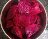 A picture of step 1 of Fresh Coconut 🥥 & Dragon Fruit Burfi.