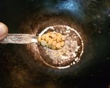 A picture of step 1 of Siru Keerai/ Greens Poriyal.