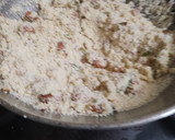 A picture of step 3 of Rava upma with peanuts.
