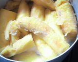 A picture of step 1 of Plantain pie, Pap and milk.