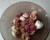 Málnás banános zabkása (vegán) recept fázis 1 fotója