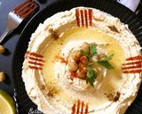 A picture of step 3 of Hummus (Chickpea Dip - Mediterranean style).