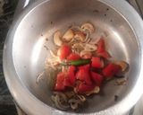 A picture of step 2 of Veg cooker pulao.