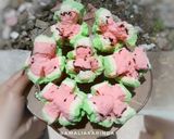 Foto langkah ke 4 dari resep Bolu Kukus Mekar Watermelon.