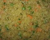 A picture of step 4 of Fried rice and peppered chiken.