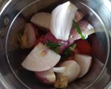 A picture of step 3 of Matar Mushroom.