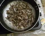 A picture of step 2 of Dry fried Omena, and Kales with Ugali.
