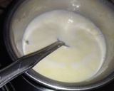 A picture of step 3 of Coconut semolina milk modak.