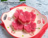 Foto langkah ke 5 dari resep Puding lumut merah putih.
