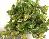 A picture of step 1 of Betel leaf fried rice.