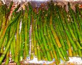 A picture of step 8 of Mike's EZ Roasted Asparagus And Hollandaise Over Salmon Filets.