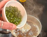 A picture of step 3 of Green Onion and Potato Soup.