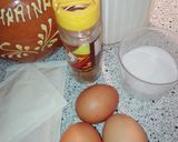 A picture of step 1 of Fried Milk with Flan Mix.
