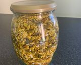A picture of step 3 of Mukhwas- roasted seeds.