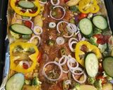 A picture of step 4 of Baked fish veggies.