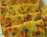 A picture of step 8 of Bread Burfi.
