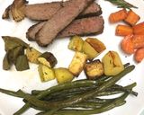 A picture of step 6 of Ladies rump steak with roasted vegetables.