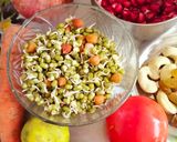 A picture of step 1 of Healthy Sprout chaat 🍎🥝🍎🥝😋😋.