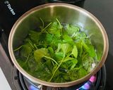 Hình bước làm 2 của món Canh Rau Má Nấu Thịt Bằm