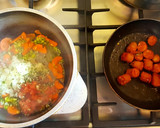 Foto del paso 2 de la receta: Guiso de invierno, con porotos de manteca y húngaras. 👨‍🍳