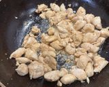A picture of step 3 of Chicken egg fried rice.