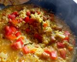 A picture of step 9 of Vegetable proso Millet one pot meal.