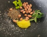 A picture of step 1 of Vrat Farali Thali: Potato Peanut Kadhi, Barnyard Khichdi, Rajgira Potato Paratha, Potato Sabzi.