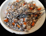 Foto del paso 1 de la receta: Mil hojas de salmón con verduras y semillas