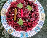 A picture of step 5 of Beetroot Dry Curry With Sesame seeds and Coconut.