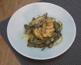 Pas rețetă Carbonara cu anghinare 11 fotografie
