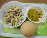 Hình bước làm 1 của món Chè môn sáp vàng