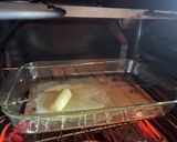 A picture of step 1 of Parmesan encrusted potatoes.