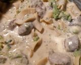 A picture of step 4 of Sausage Broccoli Pasta Alfredo.