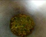 A picture of step 2 of Chane ka saag.
