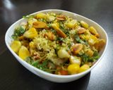 A picture of step 3 of Corn Bhel.