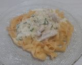 Foto del paso 7 de la receta: Fideos con pollo al verdeo y crema