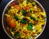 A picture of step 2 of Paneer bhurji.