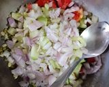 A picture of step 1 of Canapes with sprouted Moong.