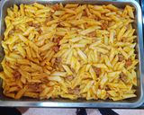 Foto del paso 7 de la receta Macarrones con chistorra roja con carne picada gratinados