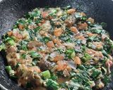 A picture of step 8 of Khandeshi special jalgaon green brinjal roasted bharta.