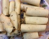 Hình bước làm 2 của món Chả giò trong,ngoài sake