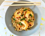 Foto del paso 8 de la receta: Udon noodles con gambas y salsa de cacahuete