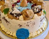 Pas rețetă Profiterol Cake 10 fotografie