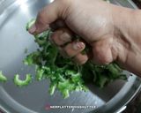 A picture of step 1 of Kaju Karela.