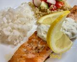 A picture of step 5 of Easy Baked Salmon with Lemon Dill Sauce.