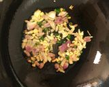 A picture of step 1 of Omurice (Japanese Fried Rice with Omelette).